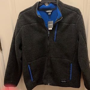 Eddie Bauer men's fleece full zip size large New with tags